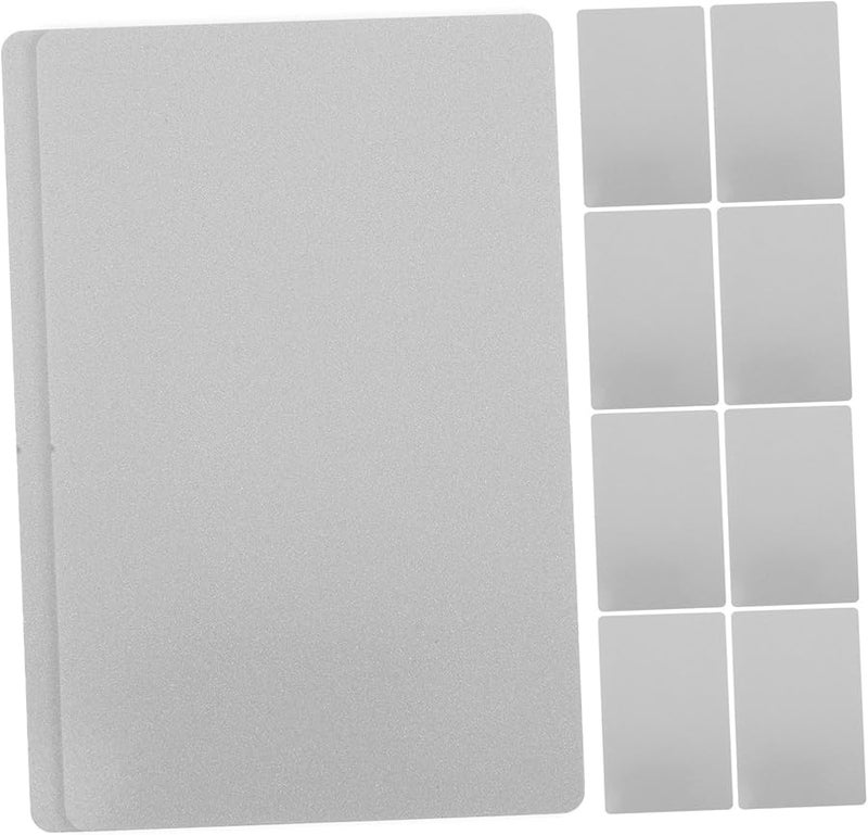10pcs Metal Business Card Blanks for Sublimation and Engraving Smooth Finish Name Tags - Image 1